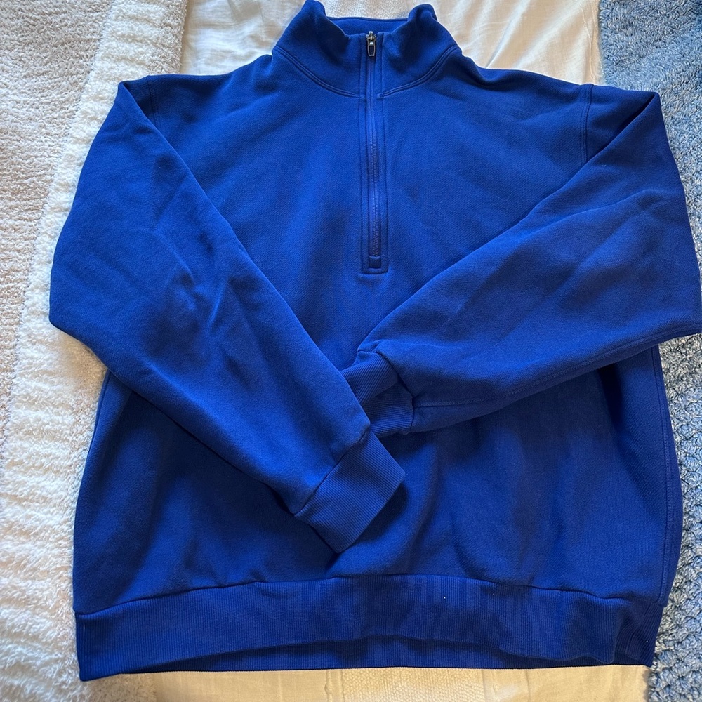 Lululemon blue steady state quarter zip